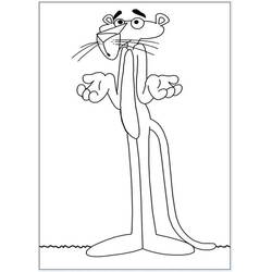 Dibujo para colorear: The Pink Panther (Personajes de Dibujos Animados) #203302 - Dibujos para Colorear e Imprimir Gratis