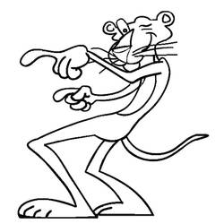 Dibujo para colorear: The Pink Panther (Personajes de Dibujos Animados) #203304 - Dibujos para Colorear e Imprimir Gratis