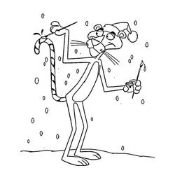 Dibujo para colorear: The Pink Panther (Personajes de Dibujos Animados) #203305 - Dibujos para Colorear e Imprimir Gratis