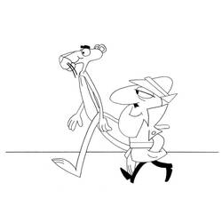 Dibujo para colorear: The Pink Panther (Personajes de Dibujos Animados) #203306 - Dibujos para Colorear e Imprimir Gratis