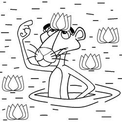 Dibujo para colorear: The Pink Panther (Personajes de Dibujos Animados) #203309 - Dibujos para Colorear e Imprimir Gratis