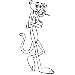 Dibujo para colorear: The Pink Panther (Personajes de Dibujos Animados) #203311 - Dibujos para Colorear e Imprimir Gratis