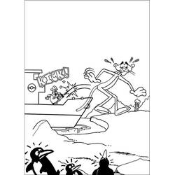 Dibujo para colorear: The Pink Panther (Personajes de Dibujos Animados) #203312 - Dibujos para Colorear e Imprimir Gratis