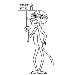 Dibujo para colorear: The Pink Panther (Personajes de Dibujos Animados) #203315 - Dibujos para Colorear e Imprimir Gratis