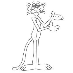 Dibujo para colorear: The Pink Panther (Personajes de Dibujos Animados) #203316 - Dibujos para Colorear e Imprimir Gratis