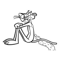 Dibujo para colorear: The Pink Panther (Personajes de Dibujos Animados) #203317 - Dibujos para Colorear e Imprimir Gratis