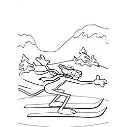 Dibujo para colorear: The Pink Panther (Personajes de Dibujos Animados) #203320 - Dibujos para Colorear e Imprimir Gratis