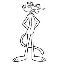 Dibujo para colorear: The Pink Panther (Personajes de Dibujos Animados) #203321 - Dibujos para Colorear e Imprimir Gratis