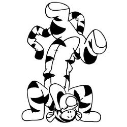 Dibujo para colorear: Tigger (Personajes de Dibujos Animados) #188235 - Dibujos para Colorear e Imprimir Gratis