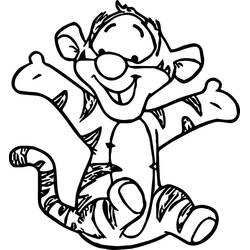 Dibujo para colorear: Tigger (Personajes de Dibujos Animados) #188237 - Dibujos para Colorear e Imprimir Gratis