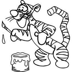 Dibujo para colorear: Tigger (Personajes de Dibujos Animados) #188238 - Dibujos para Colorear e Imprimir Gratis