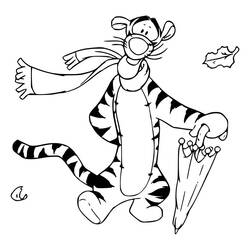 Dibujo para colorear: Tigger (Personajes de Dibujos Animados) #188239 - Dibujos para Colorear e Imprimir Gratis