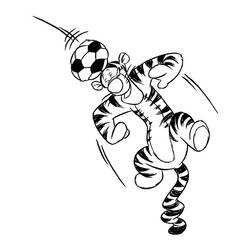 Dibujo para colorear: Tigger (Personajes de Dibujos Animados) #188240 - Dibujos para Colorear e Imprimir Gratis