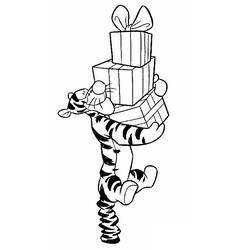 Dibujo para colorear: Tigger (Personajes de Dibujos Animados) #188242 - Dibujos para Colorear e Imprimir Gratis