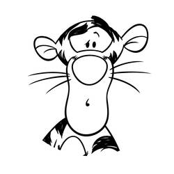 Dibujo para colorear: Tigger (Personajes de Dibujos Animados) #188246 - Dibujos para Colorear e Imprimir Gratis
