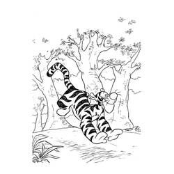 Dibujo para colorear: Tigger (Personajes de Dibujos Animados) #188248 - Dibujos para Colorear e Imprimir Gratis