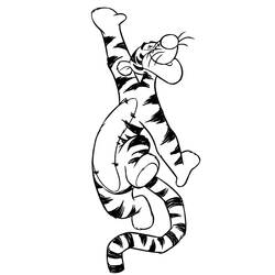 Dibujo para colorear: Tigger (Personajes de Dibujos Animados) #188249 - Dibujos para Colorear e Imprimir Gratis