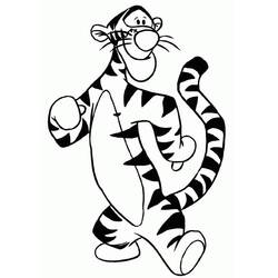 Dibujo para colorear: Tigger (Personajes de Dibujos Animados) #188257 - Dibujos para Colorear e Imprimir Gratis