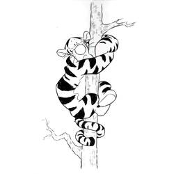 Dibujo para colorear: Tigger (Personajes de Dibujos Animados) #188264 - Dibujos para Colorear e Imprimir Gratis