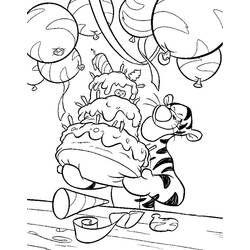 Dibujo para colorear: Tigger (Personajes de Dibujos Animados) #188267 - Dibujos para Colorear e Imprimir Gratis
