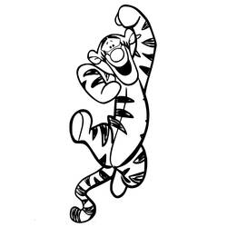Dibujo para colorear: Tigger (Personajes de Dibujos Animados) #188270 - Dibujos para Colorear e Imprimir Gratis