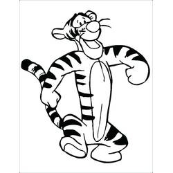 Dibujo para colorear: Tigger (Personajes de Dibujos Animados) #188273 - Dibujos para Colorear e Imprimir Gratis