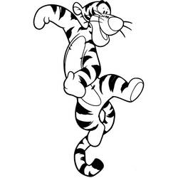 Dibujo para colorear: Tigger (Personajes de Dibujos Animados) #188275 - Dibujos para Colorear e Imprimir Gratis