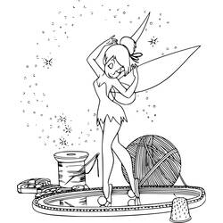 Dibujo para colorear: Tinker Bell (Personajes de Dibujos Animados) #170486 - Dibujos para Colorear e Imprimir Gratis