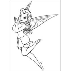 Dibujo para colorear: Tinker Bell (Personajes de Dibujos Animados) #170495 - Dibujos para Colorear e Imprimir Gratis