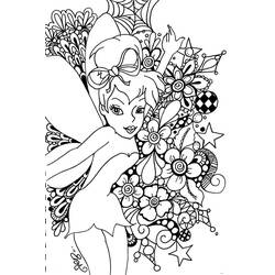 Dibujo para colorear: Tinker Bell (Personajes de Dibujos Animados) #170503 - Dibujos para Colorear e Imprimir Gratis