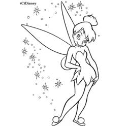 Dibujo para colorear: Tinker Bell (Personajes de Dibujos Animados) #170510 - Dibujos para Colorear e Imprimir Gratis