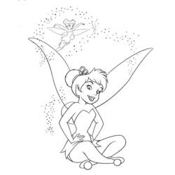 Dibujo para colorear: Tinker Bell (Personajes de Dibujos Animados) #170521 - Dibujos para Colorear e Imprimir Gratis