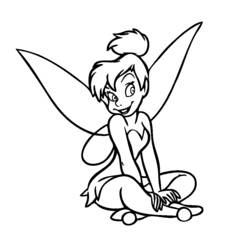 Dibujo para colorear: Tinker Bell (Personajes de Dibujos Animados) #170533 - Dibujos para Colorear e Imprimir Gratis