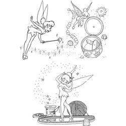 Dibujo para colorear: Tinker Bell (Personajes de Dibujos Animados) #170540 - Dibujos para Colorear e Imprimir Gratis