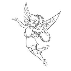Dibujo para colorear: Tinker Bell (Personajes de Dibujos Animados) #170545 - Dibujos para Colorear e Imprimir Gratis