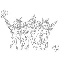 Dibujo para colorear: Tinker Bell (Personajes de Dibujos Animados) #170546 - Dibujos para Colorear e Imprimir Gratis