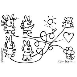 Dibujo para colorear: Trotro (Personajes de Dibujos Animados) #33919 - Dibujos para Colorear e Imprimir Gratis