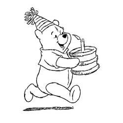 Dibujo para colorear: Winnie Pooh (Personajes de Dibujos Animados) #28605 - Dibujos para Colorear e Imprimir Gratis