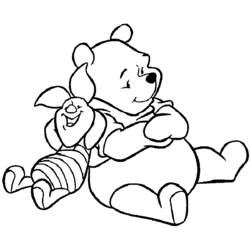 Dibujo para colorear: Winnie Pooh (Personajes de Dibujos Animados) #28607 - Dibujos para Colorear e Imprimir Gratis