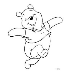 Dibujo para colorear: Winnie Pooh (Personajes de Dibujos Animados) #28618 - Dibujos para Colorear e Imprimir Gratis