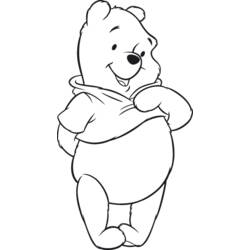 Dibujo para colorear: Winnie Pooh (Personajes de Dibujos Animados) #28624 - Dibujos para Colorear e Imprimir Gratis