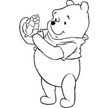 Dibujo Winnie Pooh (Personajes de Dibujos Animados) #28635 para imprimir y colorear