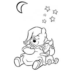 Dibujo para colorear: Winnie Pooh (Personajes de Dibujos Animados) #28650 - Dibujos para Colorear e Imprimir Gratis
