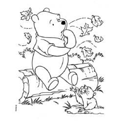 Dibujo para colorear: Winnie Pooh (Personajes de Dibujos Animados) #28651 - Dibujos para Colorear e Imprimir Gratis