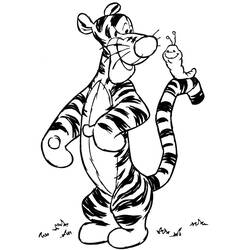 Dibujo para colorear: Winnie Pooh (Personajes de Dibujos Animados) #28673 - Dibujos para Colorear e Imprimir Gratis