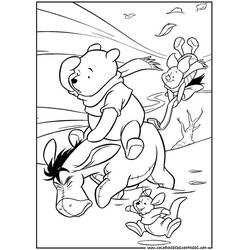 Dibujo Winnie Pooh (Personajes de Dibujos Animados) #28680 para imprimir y colorear