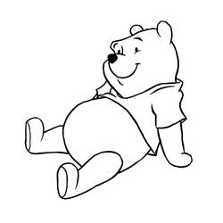 Dibujo para colorear: Winnie Pooh (Personajes de Dibujos Animados) #28681 - Dibujos para Colorear e Imprimir Gratis