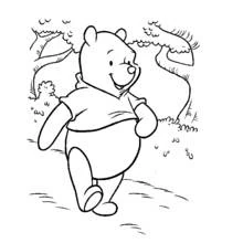 Dibujo Winnie Pooh (Personajes de Dibujos Animados) #28709 para imprimir y colorear
