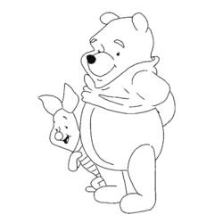 Dibujo Winnie Pooh (Personajes de Dibujos Animados) #28712 para imprimir y colorear