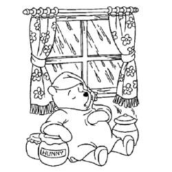 Dibujo Winnie Pooh (Personajes de Dibujos Animados) #28758 para imprimir y colorear